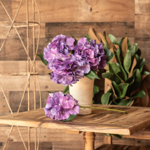 REAL TOUCH HYDRANGEA  - VIOLET - 14 INCH