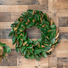 MAGNOLIA LEAF WREATH - 27 INCH 