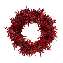 Japanese Maple Leaf Wreath Red 26 Inch