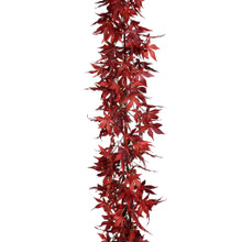 JAPANESE MAPLE LEAF GARLAND 5' - RED