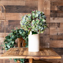 REAL TOUCH HYDRANGEA 20 INCH ANTIQUE GREEN