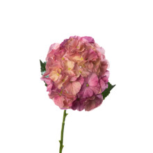 REAL TOUCH HYDRANGEA 20 INCH PLUM