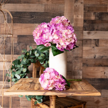 REAL TOUCH HYDRANGEA 20 INCH PLUM