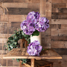 REAL TOUCH HYDRANGEA 20 INCH VIOLET