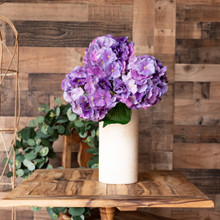 REAL TOUCH HYDRANGEA 20 INCH VIOLET