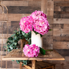 REAL TOUCH HYDRANGEA 20 INCH PINK