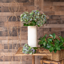 REAL TOUCH HYDRANGEA 29 INCH ANTIQUE GREEN
