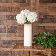 REAL TOUCH HYDRANGEA 29 INCH IVORY