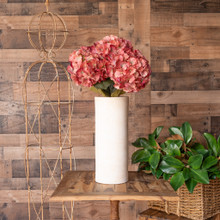 REAL TOUCH HYDRANGEA 29 INCH TERRA COTTA