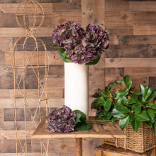 REAL TOUCH HYDRANGEA 29 INCH ANTIQUE BURGUNDY