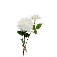 REAL TOUCH  DAHLIA 24 INCH WHITE FLOWERS