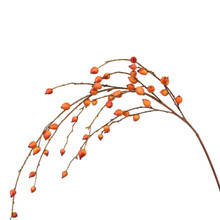 Cascading Berry Branch Amber 56 Inch