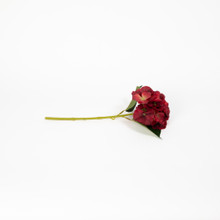 Hydrangea Stem Cranberry Real Touch 14 Inch