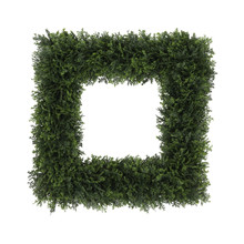 Cypress Square Wreath Everlux UV 18 Inch