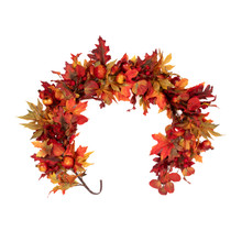 Fall Leaf and Pomegranate Berry Garland 48 Inch