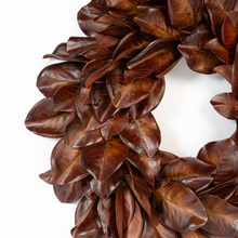 Magnolia Leaf Wreath Bourbon 27 Inch
