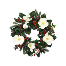 Magnolia Holiday Wreath 26 Inch