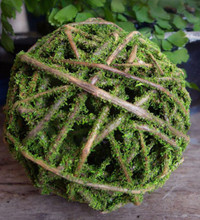 CURLY WILLOW BALL - MOSS COATED - 4" BALL - 9 BALLS/CS