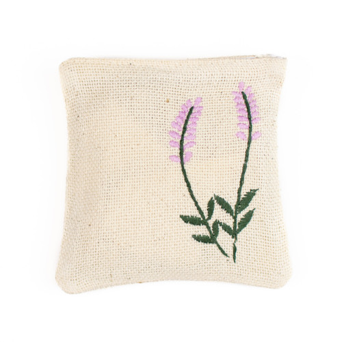 LAVENDER SACHET BAG - ECRU - 4 INCH x 4 INCH