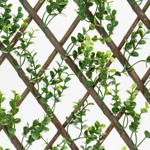 FAUX BOXWOOD WILLOW LATTICE SCREEN - 39 x 78"