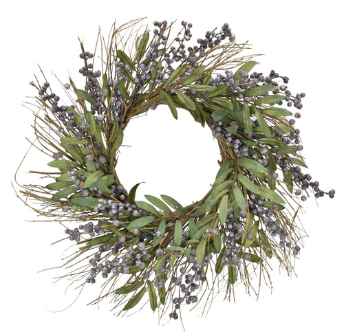 FRESH BLUEBERRY WREATH - 24"