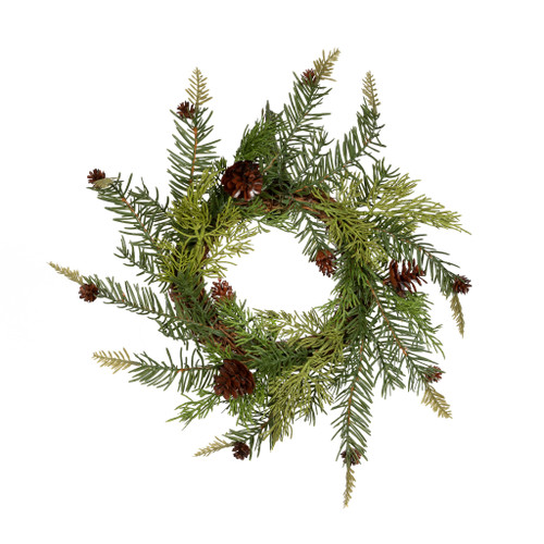 PINE & JUNIPER WREATH 13"