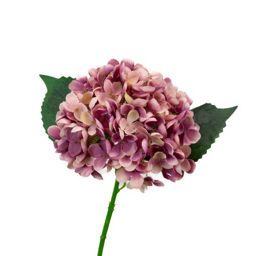 HYDRANGEA PICK 13" FAUX - MAUVE