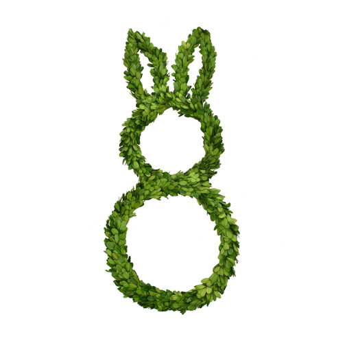 PRESERVED BOXWOOD RABBIT - 25 INCH