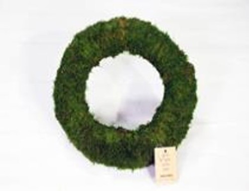 SHEET MOSS WREATH 16" - PRES