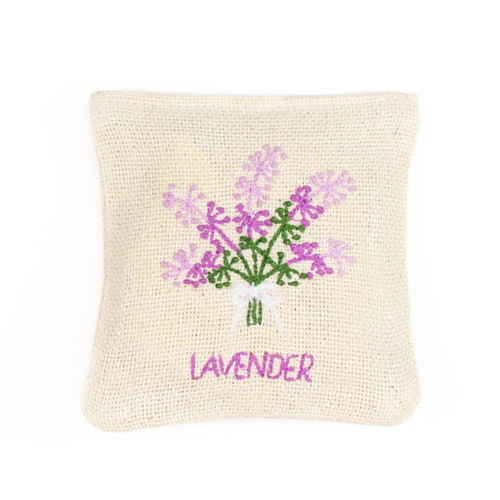 LAVENDER BOUQUET SACHET - 4 INCH X 4 INCH