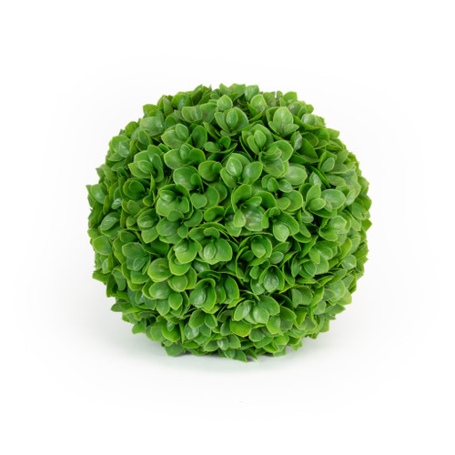 FAUX JADE LEAF BALL - 11 INCH