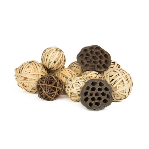 DECO CANE BALLS - 12 PIECES