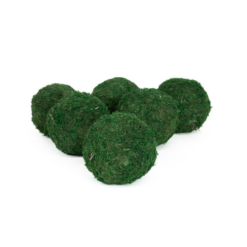 GREEN SHEET MOSS BALLS - 2 INCH