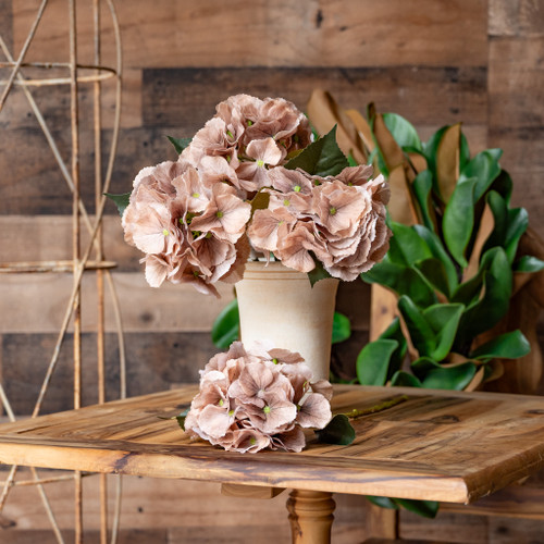 REAL TOUCH HYDRANGEA - DUNE - 6 INCH X 14 INCH