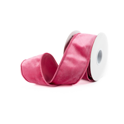 VELVET RIBBON 2.5" X 10 YD - PRETTY PINK