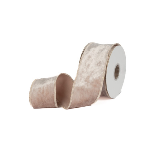 VELVET RIBBON 2.5" X 10 YD - BLUSH