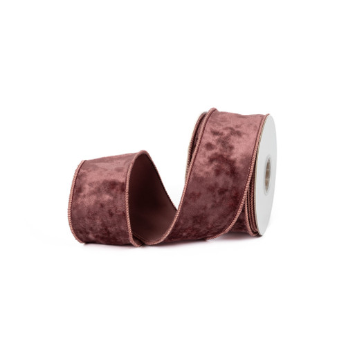 VELVET RIBBON 2.5" X 10 YD - PLUM RAISIN
