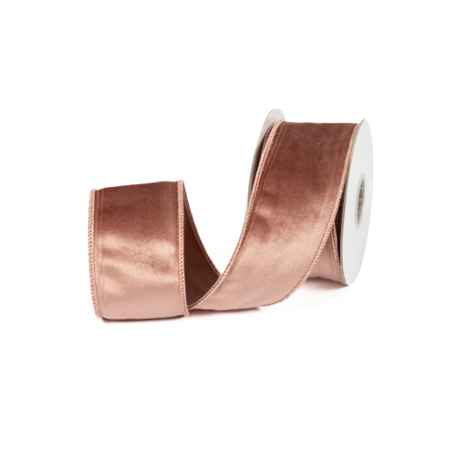VELVET RIBBON 2.5" X 10 YD - AMARETTO