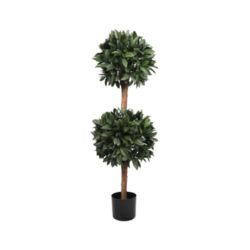 UV BAY LAUREL DOUBLE BALL TOPIARY -  48 INCH