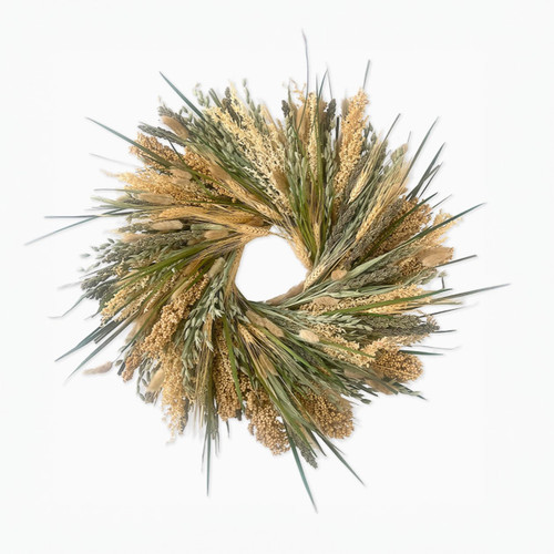 GREEN & NATURAL GRAINS WREATH