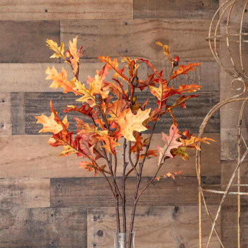 OAK LEAF AND ACORN STEM - 32 INCH