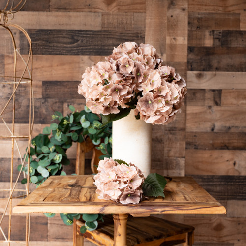 REAL TOUCH HYDRANGEA 20 INCH DUNE
