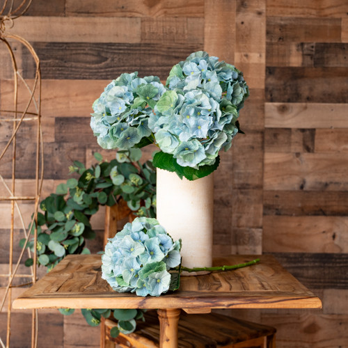 REAL TOUCH HYDRANGEA 20 INCH GREEN MIST