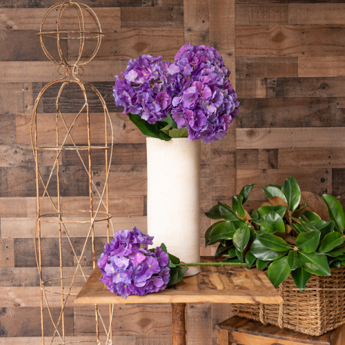 REAL TOUCH HYDRANGEA 29 INCH VIOLET