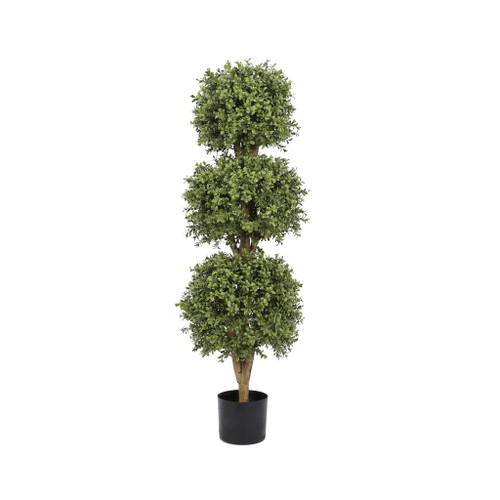 EVERLUX BOXWOOD TRIPLE BALL UV TOPIARY - 48 INCH