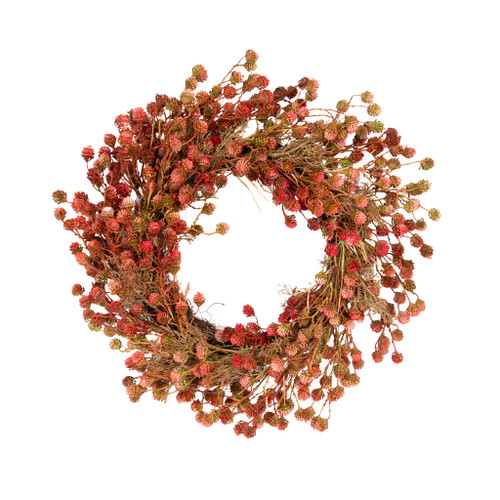 GLOBE AMARANTH WREATH - 26 INCH