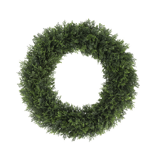 Cypress Wreath Everlux UV 19 Inch