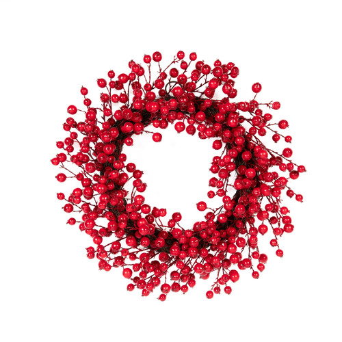 Cranberry Wreath Red 24 Inch