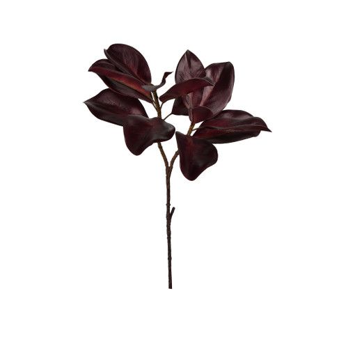 Magnolia Leaf Spray Merlot 26 Inch