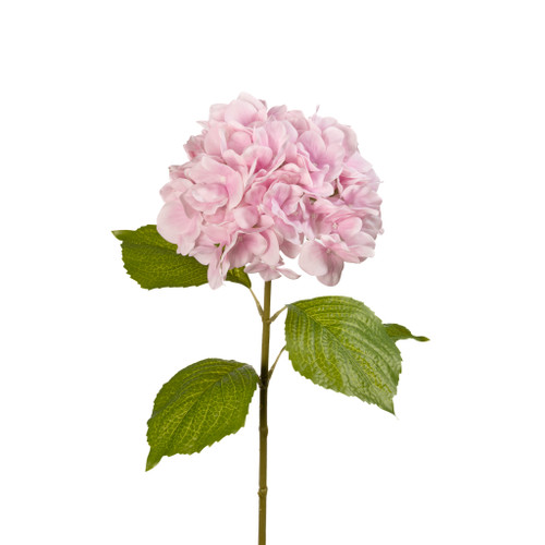 Garden Hydrangea Stem Soft Pink Real Touch 24 Inch